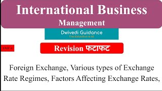 9  Foreign Exchange Factors Affecting foreign exchange Foreign Exchange regime  IBM [upl. by Caron]