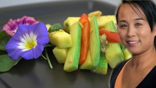 Stir Fry Spicy Courgette Recipe Chinese Vegetarian Recipe [upl. by Cathey677]