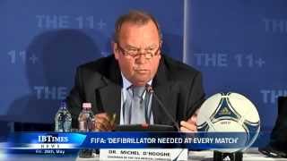 FIFA Defibrillator needed at every match [upl. by Nomyad]