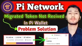 Pi network coin migrated but not received in pi wallet  pi network [upl. by Yecam]