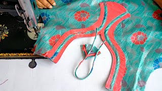 Latest kurti neck design cutting and stitching neck design for kurti [upl. by Sally]