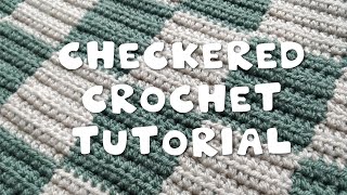 CHECKERED CROCHET PATTERN IN ANY SIZE  Beginner DIY Tutorial [upl. by Oinotna]