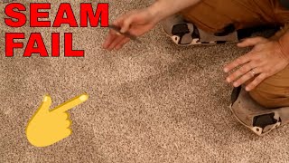 HOW TO REPAIR A CARPET SEAM [upl. by Tarah]