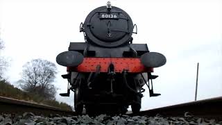 Steam locomotive  80136 passing over the camera [upl. by Ocire48]