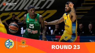 MaccabiPanathinaikos  Round 23 Highlights  202324 Turkish Airlines EuroLeague [upl. by Irra860]