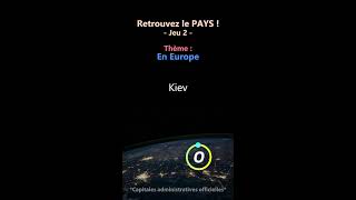 Quiz PAYS et CAPITALES  Jeu 2  En Europe  quiz géo [upl. by Allicsirp]