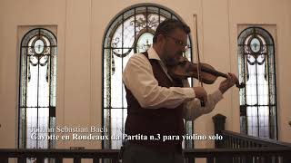 Bach Gavotte en Rondeaux from Partita 3  Emmanuele Baldini [upl. by Notfol]