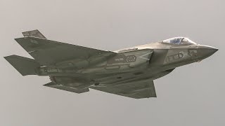 US NAVY F35C DEMO PACIFIC AIRSHOW Huntington Beach 2023  4K [upl. by Eseuqram]