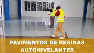 Suelos de resina autonivelantes de poliuretano para alta planimetría 📍 [upl. by Waldos]