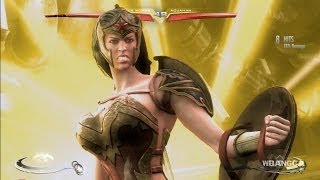 Injustice  Gods Among Us  AmeComi Wonder Woman Super Attack Moves Overview Ultimate Edition [upl. by Anana35]