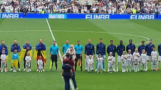 THE UKRAINE NATIONAL ANTHEM TOTTENHAM v SHAKHTAR DONETSK [upl. by Baudoin]