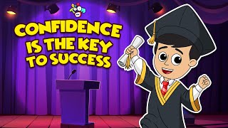 Confidence is the key to success  Animated Stories  English Cartoon  Moral Stories  PunToon Kids [upl. by Nahs347]