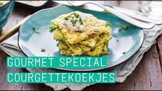 24Kitchen  Hugo’s courgettekoekjes met muntyoghurt  Gourmet specials [upl. by Amek]