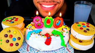 ASMR ICE CREAM CAKE MampM ICE CREAM SANDWICHES MUKBANG EATING SHOW SOUNDS 800K CELEBRATION THANK YOU [upl. by Nyltiac964]