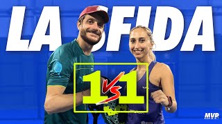 CARLOTTA CASALI 1VS1 CARCHIA 🎾 CHALLENGE IN 2 SET  Sfida i campioni Padel  MVPADEL [upl. by Mulac]