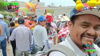 CAÑONAZOS CHECA A LA BANDA LA MERA MERA CON CHINELOS EN ZOYATZINGO FIESTA 2024 [upl. by Afatsuom]