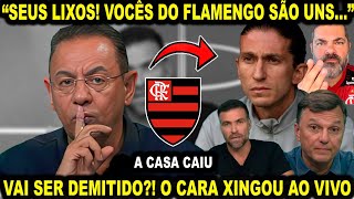 quotSEUS LIXOS VOCÊS DO FLAMENGO SÃO UNSquot JORNALISTA XINGA E ATACA JORNALISTAS E INFLUENCIADORES [upl. by Dadelos]