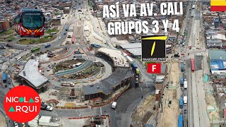 Así va Construcción de TransMilenio Avenida Cali entre Av Villavicencio y Av Américas en Bogotá 🇨🇴 [upl. by Kensell]