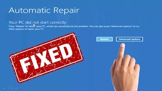 how to fix automatic repair loop in Windows 10 or startup repair couldn’t repair your pc 2021 [upl. by Ahsinnod]