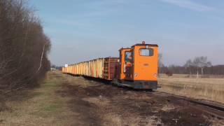 Feldbahn Torfbahn der quotKlasmannDeilmann GmbHquot in Bösel Edewecht Vehnemoor [upl. by Uhn729]