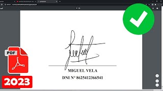 COMO FIRMAR EN UN PDF SIN IMPRIMIR NI ESCANEAR 2023 [upl. by Carmelia599]