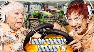 Omas TreckerRennen mit Pferdeanhänger│Landwirtschaftssimulator 19│Senioren Zocken [upl. by Klimesh]