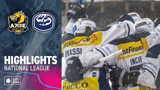 Ajoie vs Ambri 14 – Highlights National League [upl. by Eilyw]