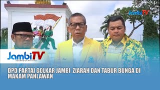 HUT GOLKAR KE  60  DPD PARTAI GOLKAR JAMBI ZIARAH DAN TABUR BUNGA DI MAKAM PAHLAWAN [upl. by Izogn]