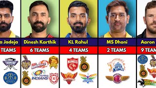 Top Cricketers With How Many TEAMS They Played For in IPL [upl. by Nod]