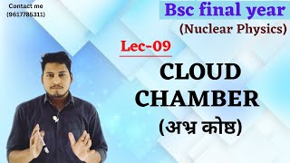 Cloud Chamber अभ्र कोष्ठ Nuclear Detectors Bsc Final year Nuclear Physicsphysicsbscnuclear [upl. by Nayrbo]