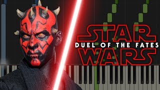 Star Wars Duel Of The Fates  Piano Tutorial [upl. by Pownall682]