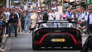 BEST OF Zoute Grand Prix Knokke 2023  SUPERCAR CHAOS 4k Lamborghini  Porsche Ferrari [upl. by Caesaria]