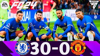 FIFA 24  What Happen If Ronaldo Messi Neymar And Mbappe Play Together On Chelsea [upl. by Pebrook]