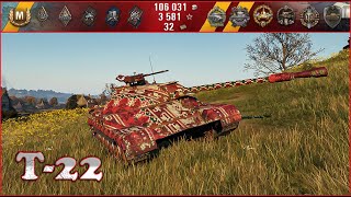 T22 medium  World of Tanks UZ Gaming [upl. by Farrington226]