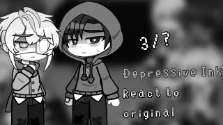 Depressive Ink react to original 3 Undertale AU [upl. by Ahcsat]