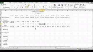 How to Create a Cash Flow Forecast using Microsoft Excel  Basic Cashflow Forecast [upl. by Dione]