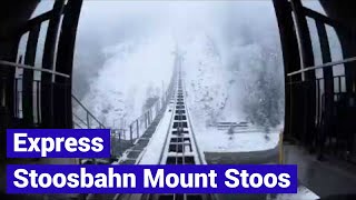 Stoosbahn Stoos neue Standseilbahn Bergfahrt new funicular [upl. by Mignon]