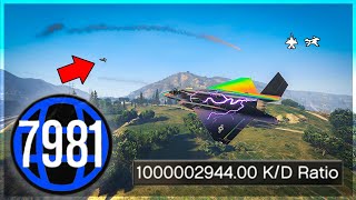 Stealth Trolling Level 7000 Tryhards With My F160 Raiju Jet  GTA Online [upl. by Mit786]