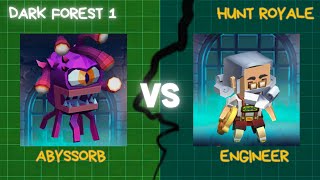 Abyssorb VS Engineer  Solo dark forest dungeon  Titan set  Hunt Royale [upl. by Benton]