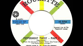 1962 HITS ARCHIVE Peppermint Twist Part 1  Joey Dee amp the Starliters a 1 record [upl. by Sianna]