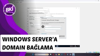 Windows Servera nasıl domain bağlarız Görselli anlatım [upl. by Franek]