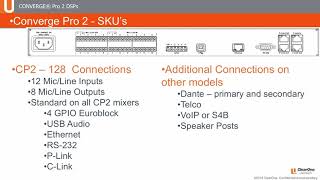 ClearOne CONVERGE® Pro 2 Audio DSP Mixers [upl. by Howzell]