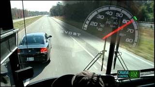 Driving with Prevost® Aware™ Adaptive Cruise Braking by Bendix® BW5000 [upl. by Pages]