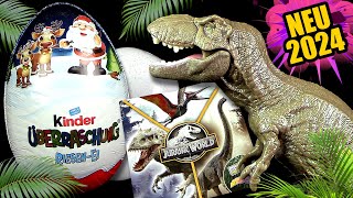 Kinder Überraschung ® Jurassic World ™ Riesen Ei 2024  wilde Theorien amp Tyrannosaurus Rex [upl. by Akla]