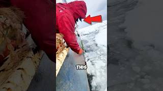 Extreme Ice Fishing 😱 shorts [upl. by Adlig]