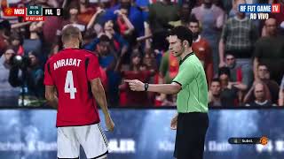 🔴Manchester United vs Fulham  GAMEPLAY PES 2021  PS4 EM HD  RF FUT GAME [upl. by Haibot]