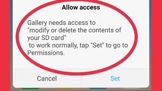 Fix Gallery Allow access Gallery needs access Problem In Xiaomi Radmi Note 5 Pro [upl. by Assirec]