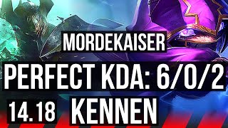 MORDEKAISER vs KENNEN TOP  602 70 winrate Dominating  NA Master  1418 [upl. by Ycal]