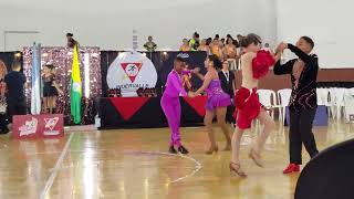 🥇 Medalla de Oro Pareja infantil Salsa Eylen Sofía y Juan Esteban Mina Categoría D bailedeportivo [upl. by Faso]