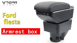 How to install Vtear for ford fiesta armrest 2011 2012 2013 2014 2015 2016 2017 2018 [upl. by Atiana]